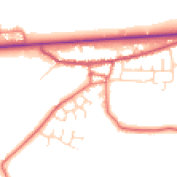 Daytime road noise heatmap for PR3 0ZG