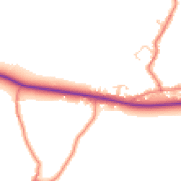 Daytime road noise heatmap for PR3 0ZQ