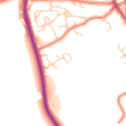 Daytime road noise heatmap for PR3 1AF