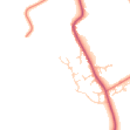 Daytime road noise heatmap for PR3 1BZ