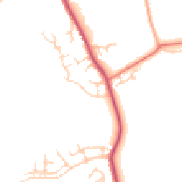Daytime road noise heatmap for PR3 1TD