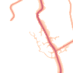 Daytime road noise heatmap for PR3 1WU