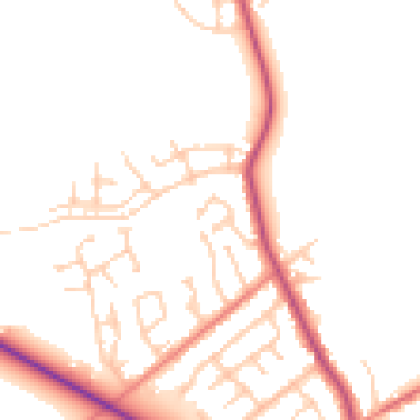 Daytime road noise heatmap for PR3 1YS