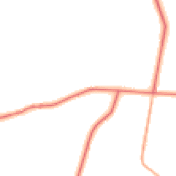 Daytime road noise heatmap for PR3 2YQ