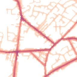 Daytime road noise heatmap for PR3 3JF