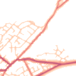 Daytime road noise heatmap for PR3 3SY