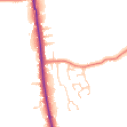 Daytime road noise heatmap for PR3 5AQ