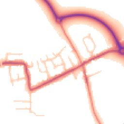 Daytime road noise heatmap for PR3 5JP