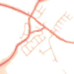 Daytime road noise heatmap for PR5 0AD