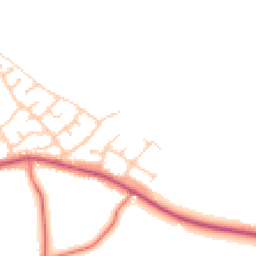 Daytime road noise heatmap for PR5 0AJ