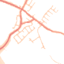 Daytime road noise heatmap for PR5 0AU