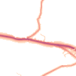 Daytime road noise heatmap for PR5 0AW