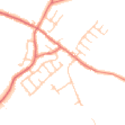 Daytime road noise heatmap for PR5 0BA