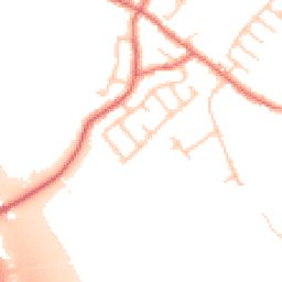 Daytime road noise heatmap for PR5 0BH