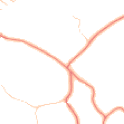 Daytime road noise heatmap for PR5 0DL