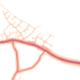 Daytime road noise heatmap for PR5 0EJ