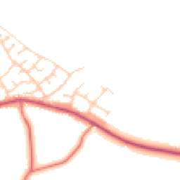 Daytime road noise heatmap for PR5 0EL