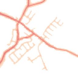 Daytime road noise heatmap for PR5 0FD