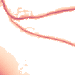 Daytime road noise heatmap for PR5 0LG