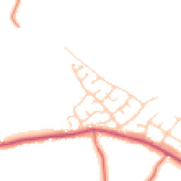 Daytime road noise heatmap for PR5 0LP