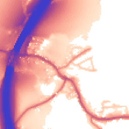 Daytime road noise heatmap for PR5 4DA