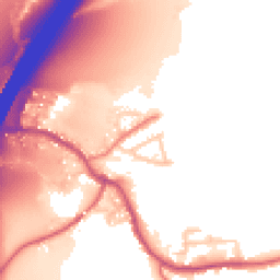 Daytime road noise heatmap for PR5 4DE
