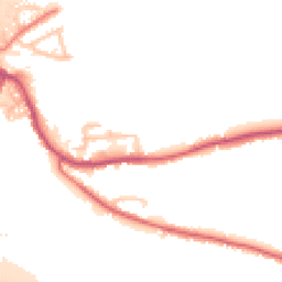 Daytime road noise heatmap for PR5 4EE