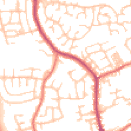 Daytime road noise heatmap for PR5 4PQ
