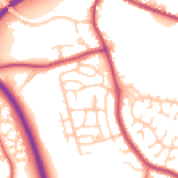 Daytime road noise heatmap for PR5 4QD