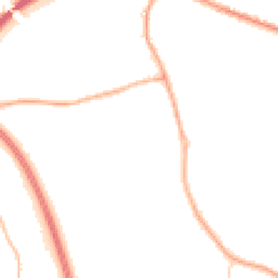 Night-time road noise heatmap for PR5 4QD