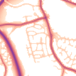 Daytime road noise heatmap for PR5 4QW