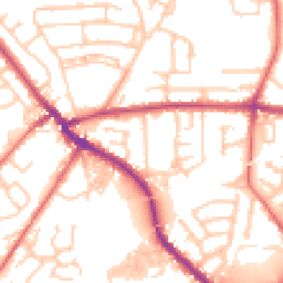 Daytime road noise heatmap for PR5 5BQ