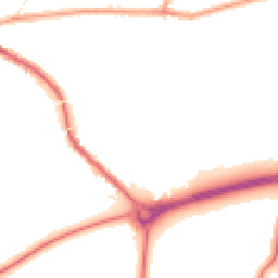 Night-time road noise heatmap for PR5 5LE