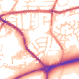 Daytime road noise heatmap for PR5 5LG