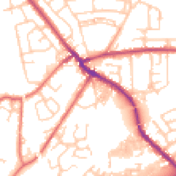 Daytime road noise heatmap for PR5 5RS