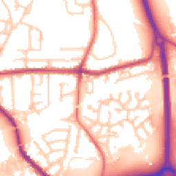 Daytime road noise heatmap for PR5 5XJ