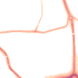 Night-time road noise heatmap for PR5 5XJ