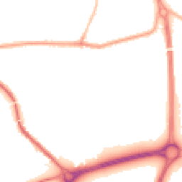 Night-time road noise heatmap for PR5 5YE
