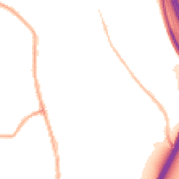 Night-time road noise heatmap for PR5 6DN