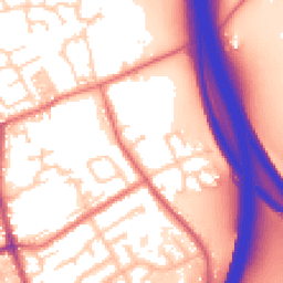 Daytime road noise heatmap for PR5 6DU