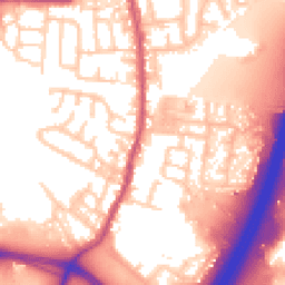 Daytime road noise heatmap for PR5 6ED