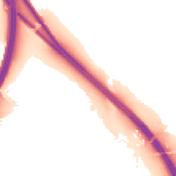 Night-time road noise heatmap for PR5 6HL