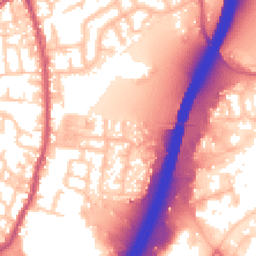 Daytime road noise heatmap for PR5 6LY