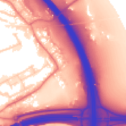 Daytime road noise heatmap for PR5 6RU