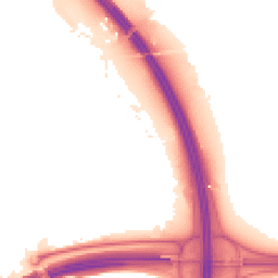 Night-time road noise heatmap for PR5 6RU