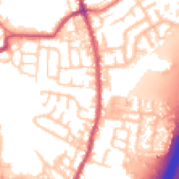 Daytime road noise heatmap for PR5 6TY