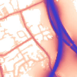 Daytime road noise heatmap for PR5 6YG