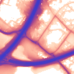 Daytime road noise heatmap for PR5 8AB