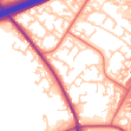 Daytime road noise heatmap for PR5 8HJ