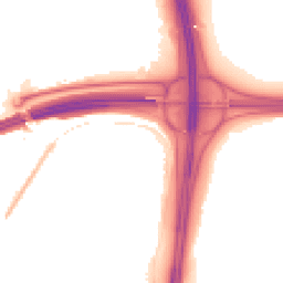 Night-time road noise heatmap for PR5 8HU